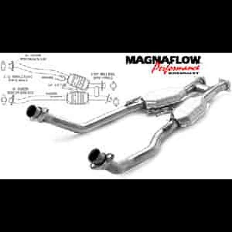 H-Pipe With Catalytic Converters 1986-93 Mustang 5.0L