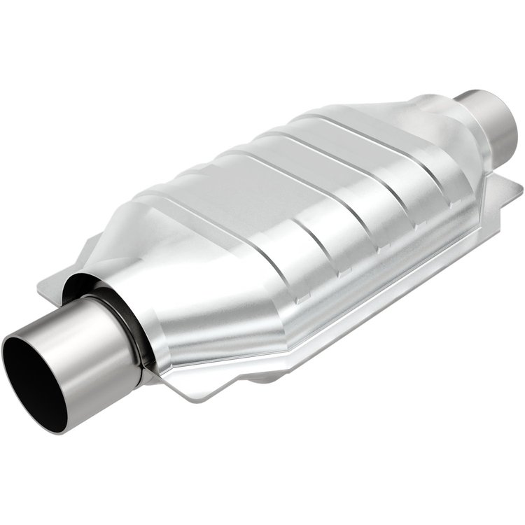 Pre OBD-II Polished Universal Catalytic Converter 378 C.I.D./6.2L 6000 lbs. Limit