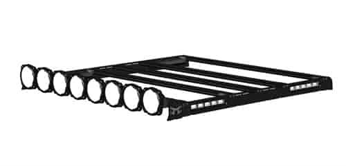 Stealth Roof Rack with 8-Light 50 In. Gravity Pro6 LED Light Bar