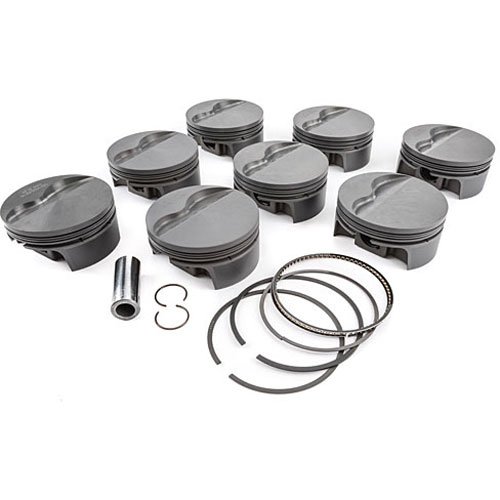 Small Block Ford PowerPak Piston & Ring Kit Forged 4032 High Silicon Low Expansion Aluminum Alloy