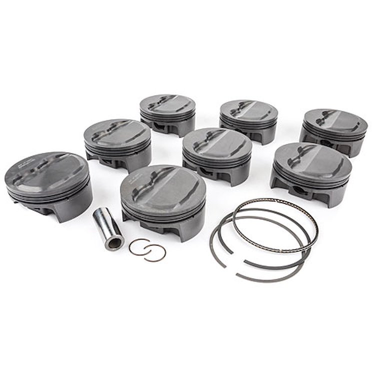 Small Block Chevy PowerPak Piston & Ring Kit Forged 2618 High Strength Aluminum Alloy