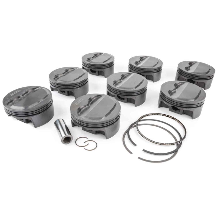 Small Block Chevy PowerPak Piston & Ring Kit Forged 2618 High Strength Aluminum Alloy Bore: 4.165"