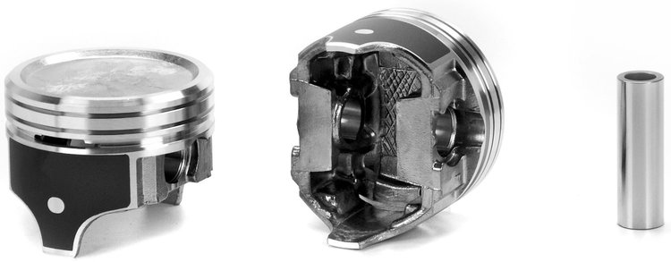 Single Silvolite Hyper-Coated Piston - 6.6L GM V8 1970-80