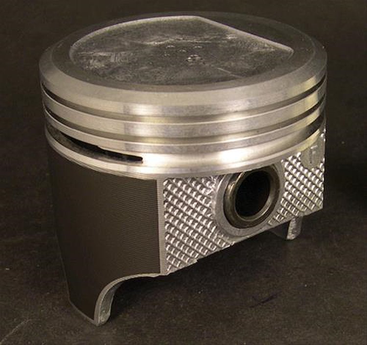 Silvolite Coated Piston - 4.1L GM/Mercruiser L6 1966-84/