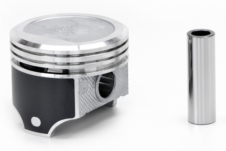 Single Silvolite Coated Piston - 4.1L GM/Mercruiser L6 1966-84/