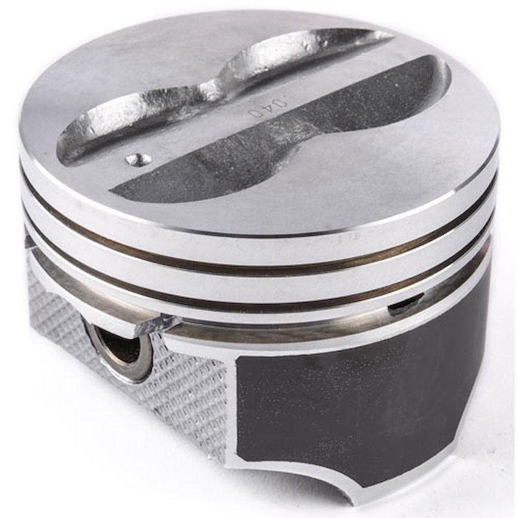 Chevy 350ci Hypereutectic Pistons Flat Top 4V Reliefs