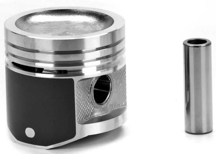 Single Silvolite Hyper-Coated Piston 4.8L GM L6 1963-89