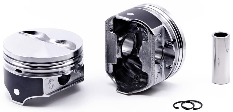 KB Single Claimer Piston - Chevy 383 Rod 5.700 Flat Top 5cc 2V