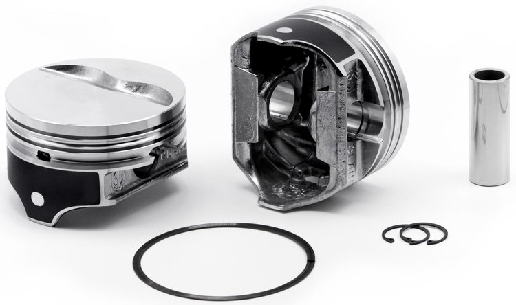 KB Single Claimer Piston - Chevy 383 Rod 6.000 Flat Top 5cc 2V
