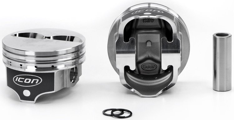 ICON Forged Piston - Chevy 350 Rod 5.700 Flat Top 4.9cc 2V