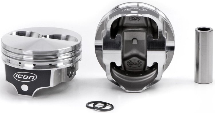 ICON Forged Piston - Chevy 327 Rod 6.000 Flat Top 4.9cc 2V