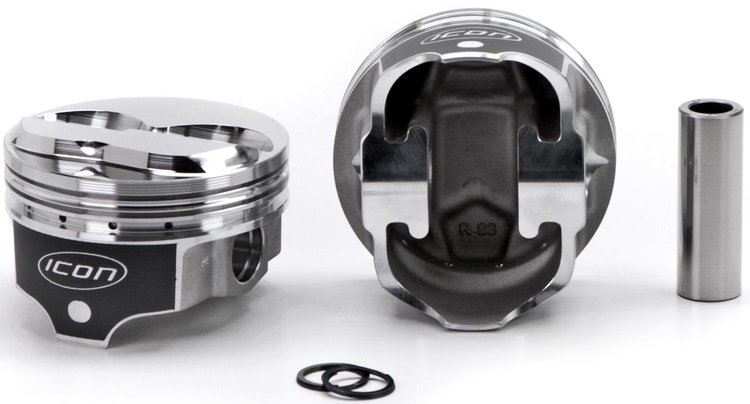 ICON Forged Piston - Chevy 383 Rod 5.700 Hollow Dome -10cc 2V