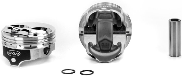 ICON Forged Piston - Chevy 350 Rod 6.000 Hollow Dome -13cc 2V