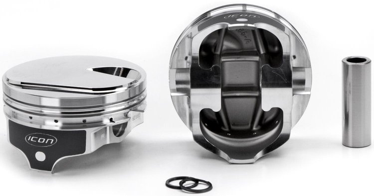 ICON Forged Piston - Chevy 540 Rod 6.385 cc Solid Dome -10cc 1V