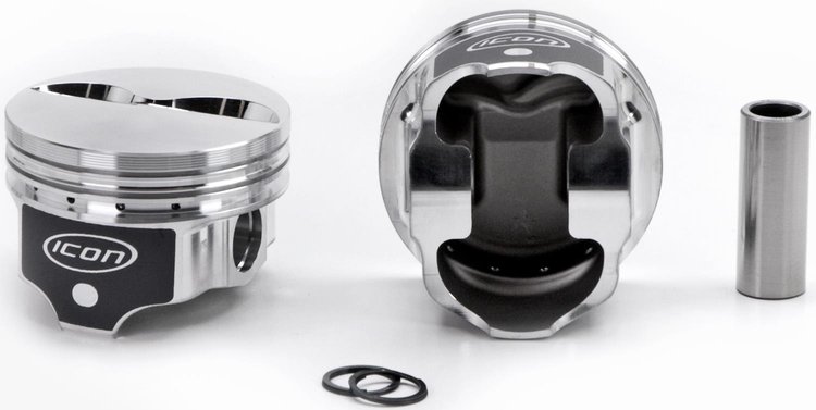 ICON Forged Piston - Chevy 305 Rod 5.700 Flat Top 3.2cc 2V