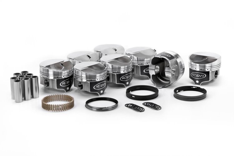 ICON Forged Piston-Chevy 42010 Rod 6.010 Wedge 91.34cc V2