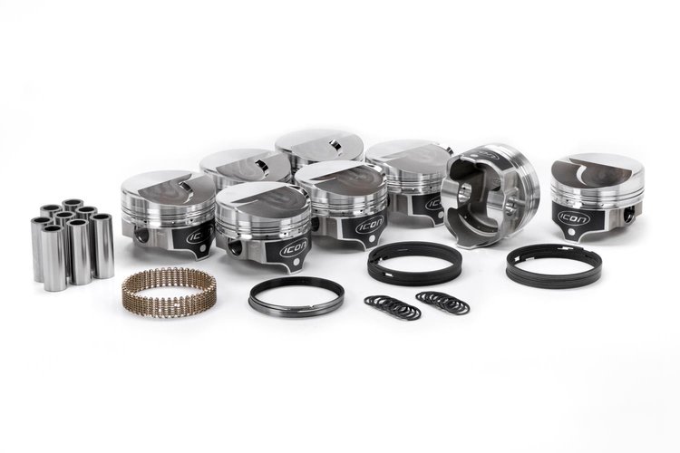 ICON Forged Piston-Chevy 468 Rod 6.135 Wedge 87.91cc 2V