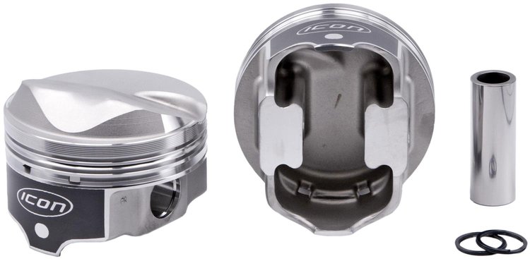 ICON Single FHR Piston - Chevy 454 Rod 6.135 oc Solid Dome -44.7cc 1V