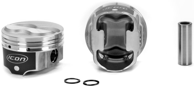 ICON Single FHR Piston - Chevy 350 Rod 5.700 Solid Dome -6cc 2V