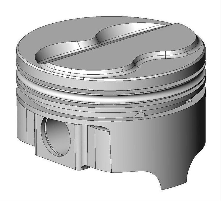 ICON FHR Piston - Chevy 350 Rod 5.700 Solid Dome -6cc 2V