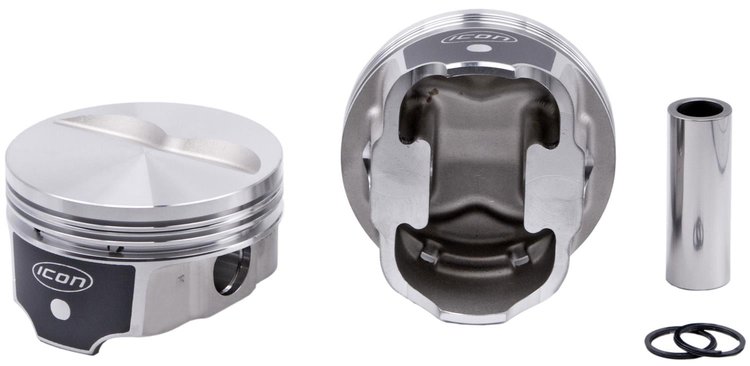 ICON Single FHR Piston - Chevy 400 Rod 5.700 Flat Top 3.7cc 2V