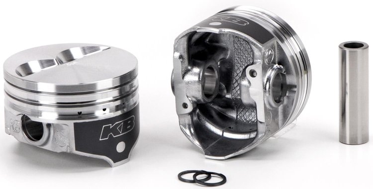 KB Hyper Single Piston Chevy 350 Rod 5.700 Flat Top 7cc 2V