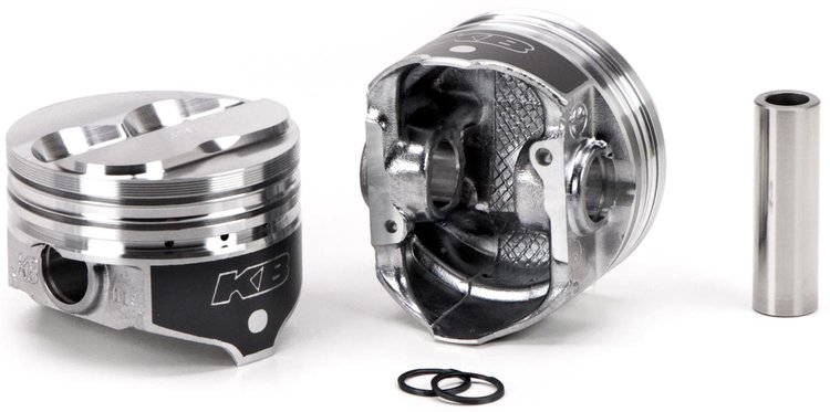 KB Hyper Single Piston Chevy 350 Rod 5.700 Solid Dome -.5cc 2V