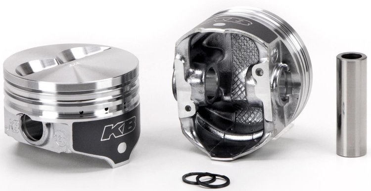 KB Hyper Single Piston Chevy 350 Rod 5.700 Flat Top 7cc 2V