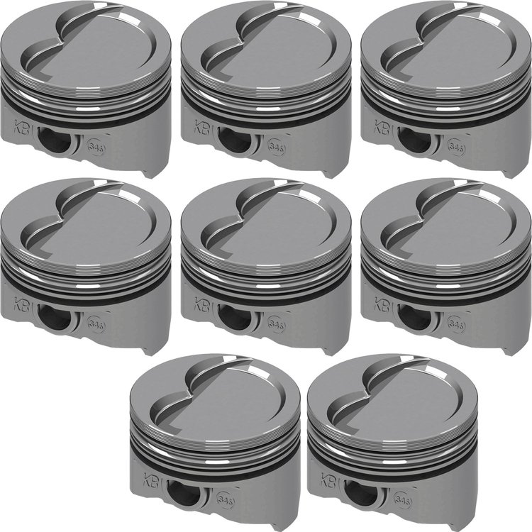 Pontiac 400ci Hypereutectic Pistons D-Cup Dish 17cc Standard