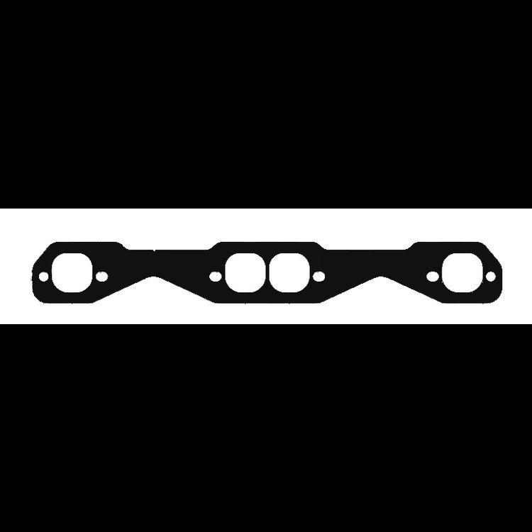Header Flange for Small Block Chevy [1.625 in. Ports, 602 Crate MOTOR/LT1, 0.250 in. Thick, with Tube Stubs]