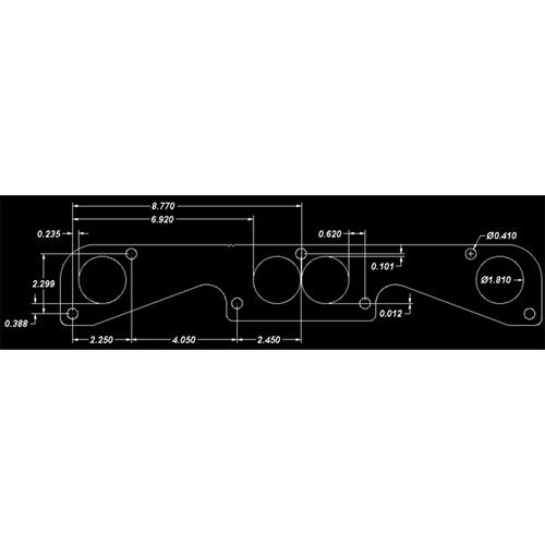 Header Gasket Stahl Outer Flange Gasket