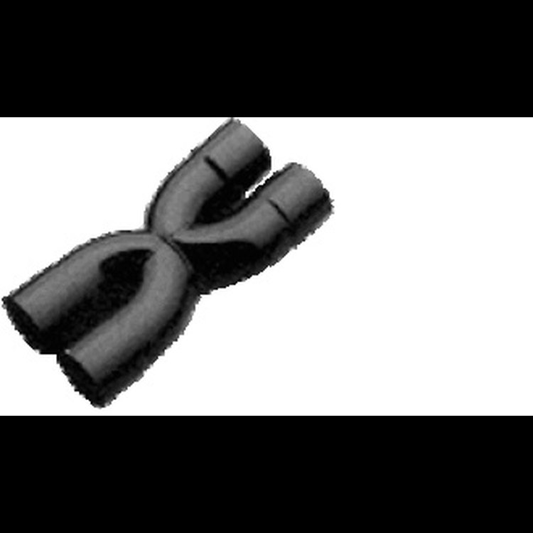 2-into-2 X-Pipe Exhaust Collector [2.500 in. Inlets, 2.500 in. Outlets]