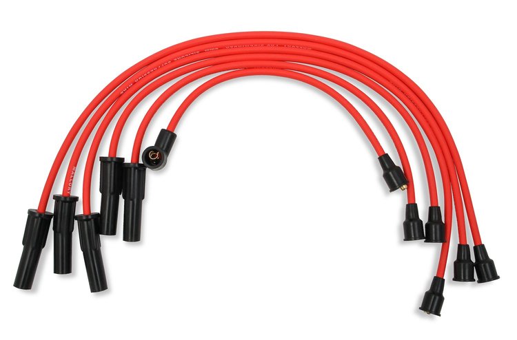 8mm Red Pro Wire Spark Plug Wire Set Small Block Chrysler 318-360 Skt