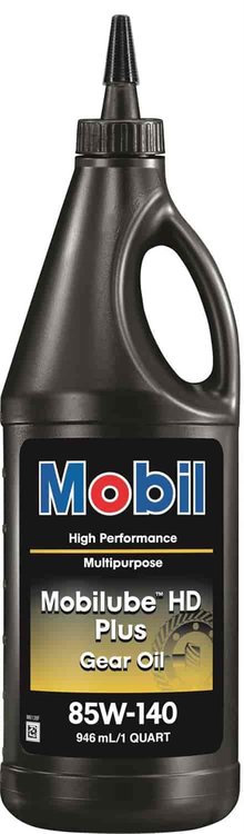 Mobilube HD Plus Gear Lube 85W140, 1 Quart