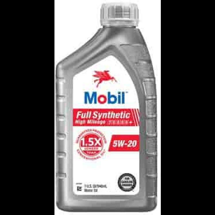 Mobil Full-Synthetic High-Mileage Engine Oil 5W20 1-Quart
