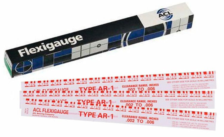 AR-1 Flexigauge (Red), .002 - .006 in. / .051 - .152 mm