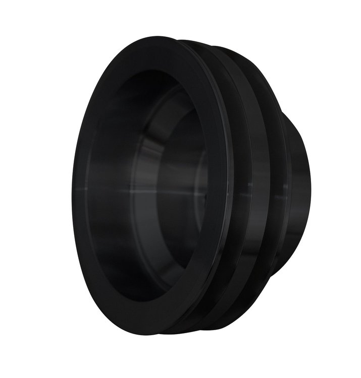 10049-08 Chrysler High Flow V-Belt Crankshaft Pulley - Black (2V)