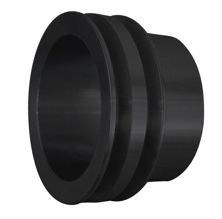 10051-08 Chrysler Performance Ratio V-Belt Crankshaft Pulley, Black (2V)