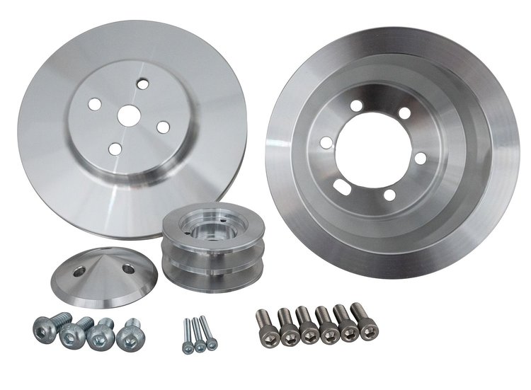 High Water Flow Ratio V-Belt Pulley Set 4-Groove Crank Pulley