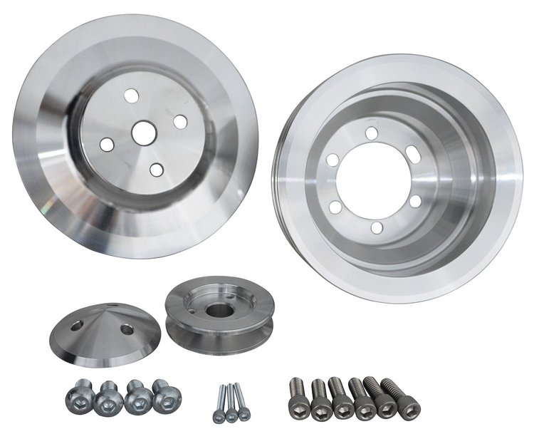 High Water Flow Ratio V-Belt Pulley Set 2-Groove Crank Pulley