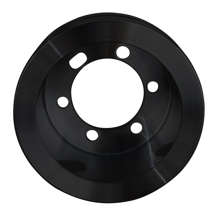10171-08 Chrysler Performance Ratio V-Belt Crankshaft Pulley; Fluid Dampers - Black (2V)