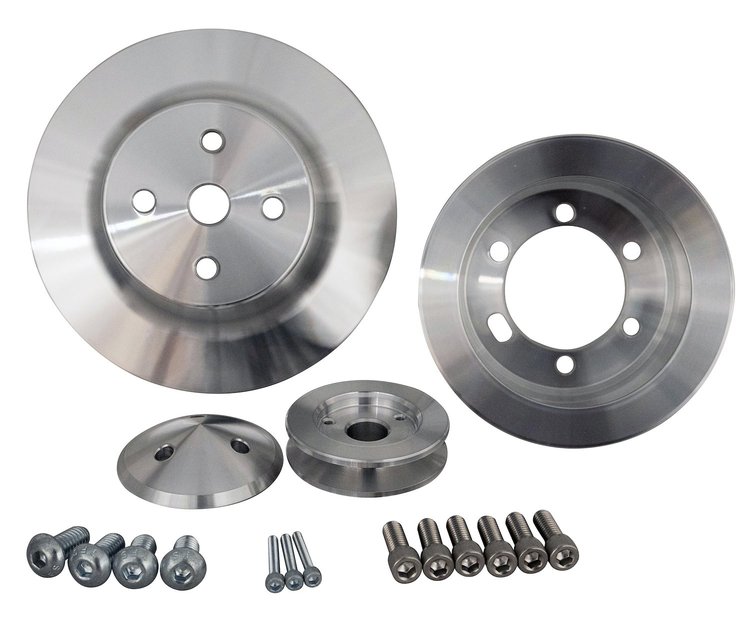 Performance Ratio V-Belt Pulley Set 1-Groove Crankshaft Pulley