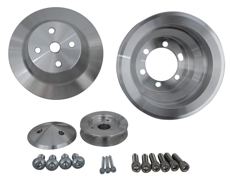 High Water Flow Ratio V-Belt Pulley Set 2-Groove Crankshaft Pulley