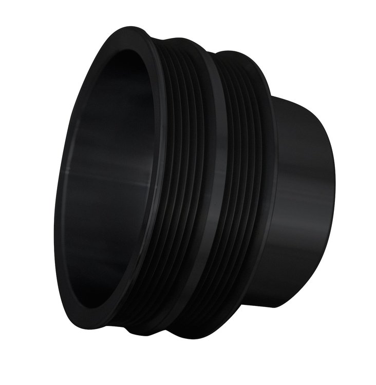 10306-08 Big Block Chrysler Serpentine Crankshaft Pulley - Black (2V)