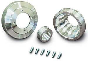 Performance Ratio Serpentine Belt Pulley Set 7-Rib Crankshaft Pulley
