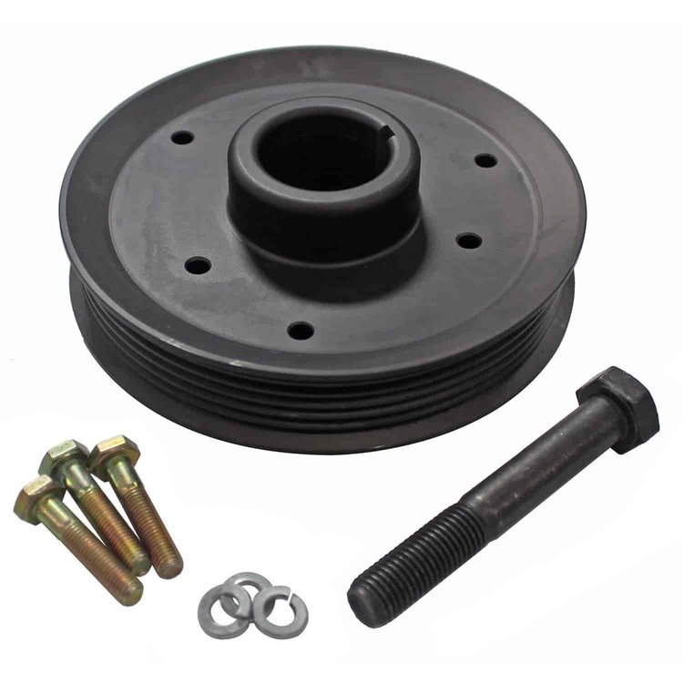 FORD 4.6 MUSTANG 99-02 BLK ALUM CRANK PULLEY ASSEM