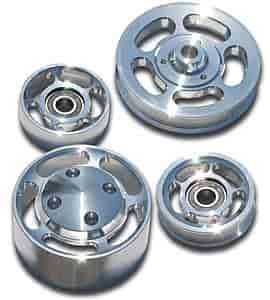 4-Piece Pulley Kit Power Steering Pulley & Hub