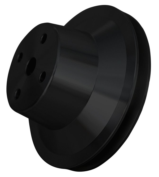 13012-08 Pontiac V-Belt Water Pump Pulley - Black (1V)