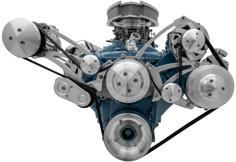 Serpentine Drive Conversion Kit Pontiac V-8