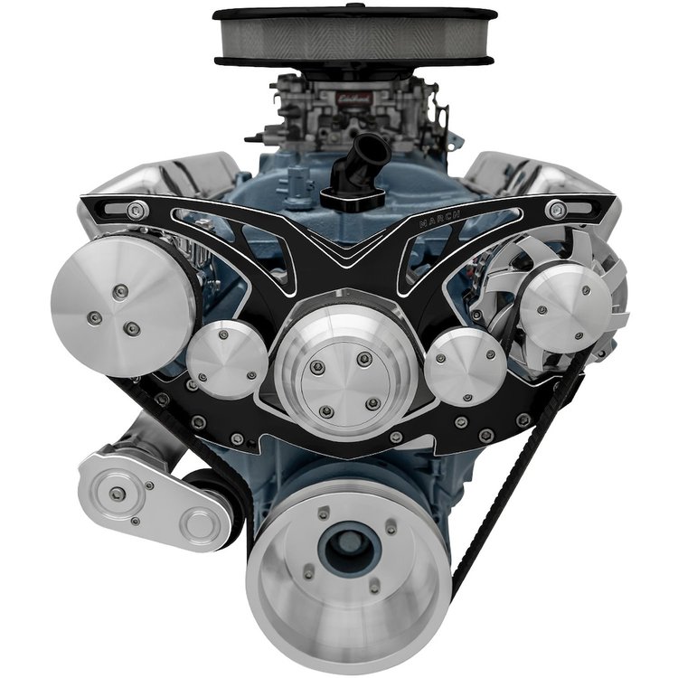 Style Track Pulley System Pontiac 326-455 without power steering